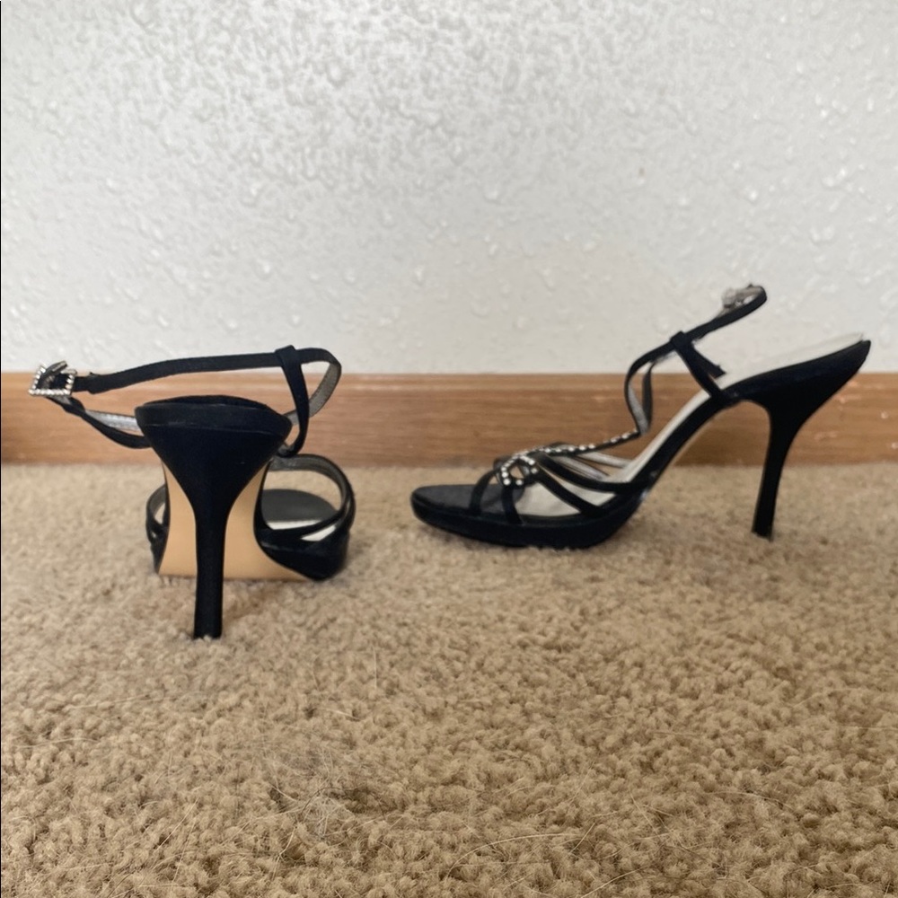 Pesaro Black Strappy Heels